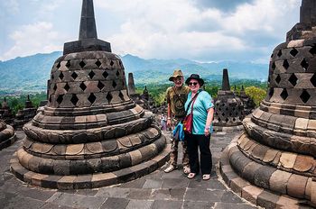 Auf dem Borobodur (8. Ebene)
